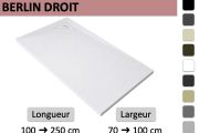 Receveur de douche avec évacuation en angle droit - BERLIN DROITE