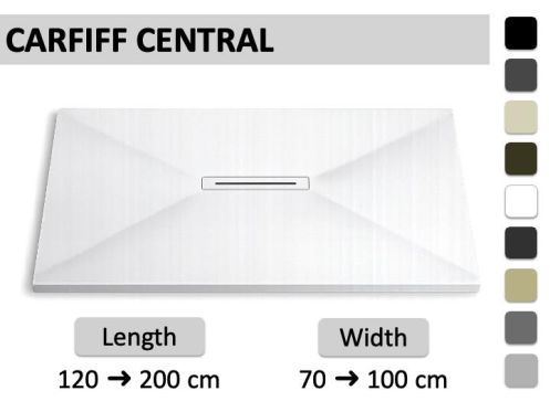 Brusebakke med ekstra tynd design rist - CARDIFF CENTRAL