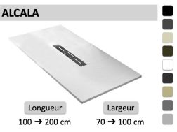 Receveur de douche sur mesure avec évacuation centrale - ALCALA