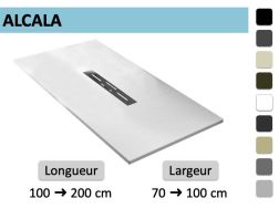 Receveur de douche sur mesure avec évacuation centrale - ALCALA