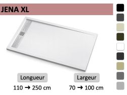 Receveur de douche italienne avec caniveau extra-plat - JENA XL