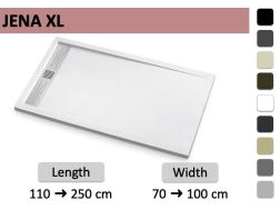 Italiaanse douchebak met extra-platte designgoot - JENA XL