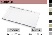 Receveur de douche grand format, caniveau - BONN XL COVER