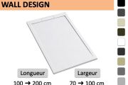 Custom-Made Shower Tray with Wall Drain WALL DESIGN