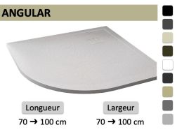 Receveur de douche quart de rond extra-plat - VERONE ANGULAR