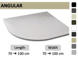 Extra-Flat Quadrant Shower Tray - VERONE ANGULAR