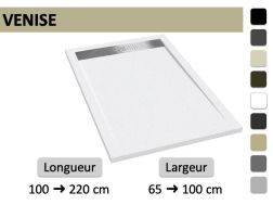 Receveur de douche italienne avec caniveau résine extra-plat – VENISE