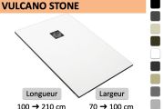 Cuttable Extra-Flat Resin Shower Tray VULCANO STONE