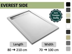 Luksus brusebakke med integreret rist – EVEREST SIDE