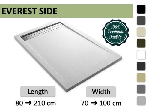 Brodzik prysznicowy premium z odplywem liniowym EVEREST SIDE