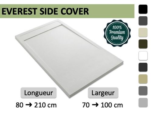 Receveur de douche caniveau haut de gamme EVEREST SIDE COVER