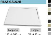 Receveur douche design bonde angle gauche extra-plat PILAS GAUCHE