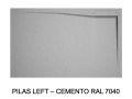 Extra-Flat Left Corner Drain Shower Tray PILAS GAUCHE