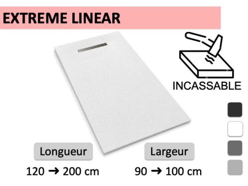Receveur de douche caniveau souple et ultra-résistant – EXTREME LINEAR