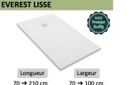 Receveur de douche sur mesure haut de gamme finition lisse EVEREST LISSE