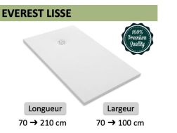 Receveur de douche sur mesure haut de gamme finition lisse – EVEREST LISSE