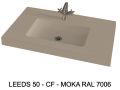 Op maat hangende of inbouw wastafel - LEEDS 50