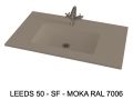 Plan vasque sur mesure suspendu ou à encastrer - LEEDS 50