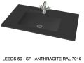 Op maat hangende of inbouw wastafel - LEEDS 50