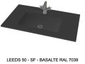 Plan vasque sur mesure suspendu ou à encastrer - LEEDS 50