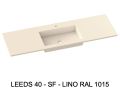 Ondiep wastafelblad op maat hangend of inbouw – LEEDS 40
