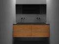 Dubbele wastafel op maat hangend of op meubel - LEEDS XL 85