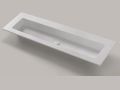 Specialfremstillet vaskebord med ekstra bred vask til vaegmontering eller placering pa mobel - LEEDS XL 85
