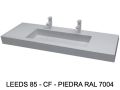 Dubbele wastafel op maat hangend of op meubel - LEEDS XL 85