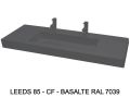 Plan double vasque sur mesure suspendu ou à poser - LEEDS XL 85