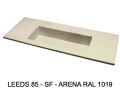 Specialfremstillet vaskebord med ekstra bred vask til vaegmontering eller placering pa mobel - LEEDS XL 85