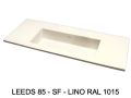 Dubbele wastafel op maat hangend of op meubel - LEEDS XL 85