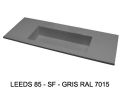 Specialfremstillet vaskebord med ekstra bred vask til vaegmontering eller placering pa mobel - LEEDS XL 85