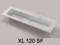 Plan double vasque XXL sur mesure suspendu ou à poser - LEEDS XXL 120