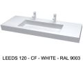XXL dubbele wastafel op maat hangend of op meubel - LEEDS XXL 120