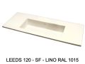 Plan double vasque XXL sur mesure suspendu ou à poser - LEEDS XXL 120