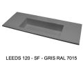 Specialfremstillet XXL vaskebord med ekstra bred vask til vaegmontering eller placering pa mobel - LEEDS XXL 120