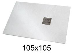 Brusebakke 105x105 cm ekstra flad harpiks - VERONE XL