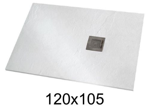 Receveur de douche 120x105 cm résine extra-plat - VERONE XL