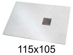 Receveur douche 115x105 cm résine extra-plat - VERONE XL