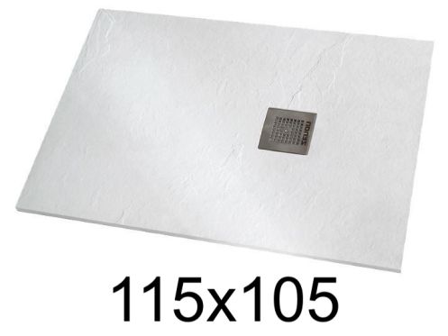 Receveur de douche 115x105 cm résine extra-plat - VERONE XL