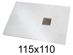 Douchebak 115x110 cm extra plat hars - VERONE XL