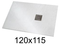 Receveur douche 120x115 cm résine extra-plat - VERONE XL