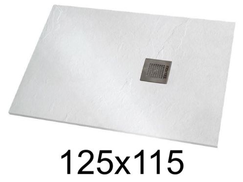 Receveur de douche 125x115 cm résine extra-plat - VERONE XL