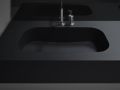 Lage diepte wastafel gehangen of inbouw - GLASGOW 40