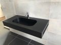 Lage diepte wastafel gehangen of inbouw - GLASGOW 40
