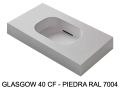 Lage diepte wastafel gehangen of inbouw - GLASGOW 40