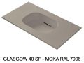 Lage diepte wastafel gehangen of inbouw - GLASGOW 40