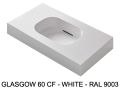 Podwieszany lub odlewany blat umywalki z umywalką 60 cm – GLASGOW 60