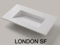 Plan vasque sur mesure évacuation par caniveau – LONDON 50