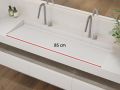 Plan vasque caniveau suspendu ou à encastrer 85 cm – LONDON XL 85